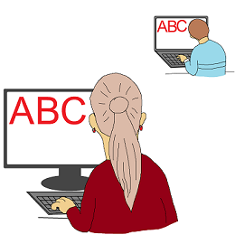 Joint task solving with the teacher online